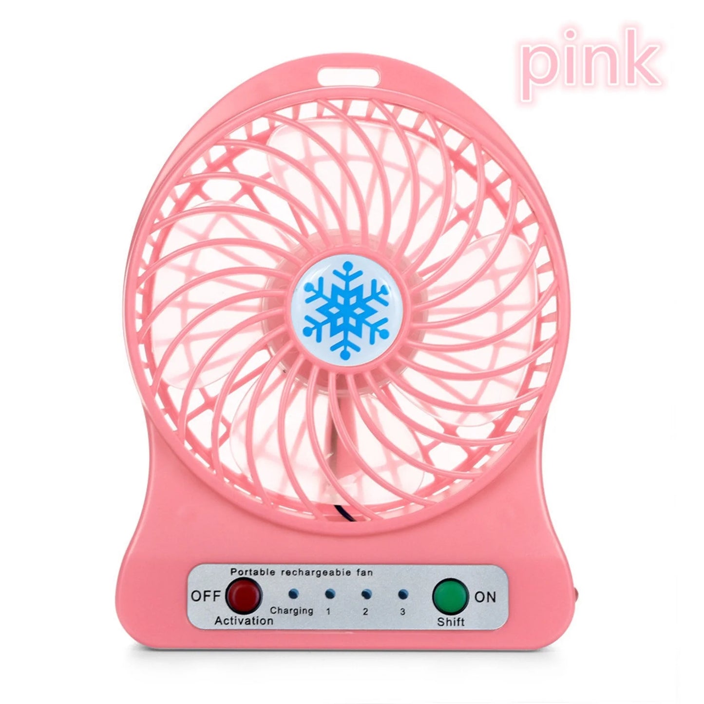 Mini Portable Water Misting Fan, 4 Speeds,Powerful Handheld Fan USB Rechargeable