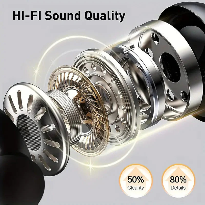 In-Ear Headphones With Noise Cancelling Mic, Sport Earhook