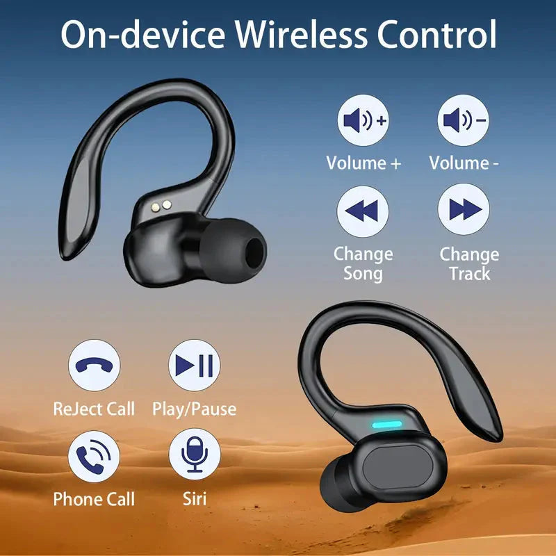 In-Ear Headphones With Noise Cancelling Mic, Sport Earhook