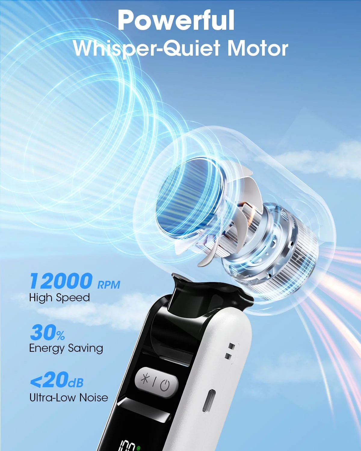 Handheld Fan with Ice Cooler and Flashlight, Chill to 60℉ In Seconds