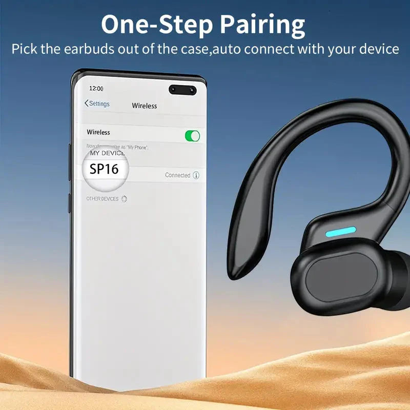 In-Ear Headphones With Noise Cancelling Mic, Sport Earhook