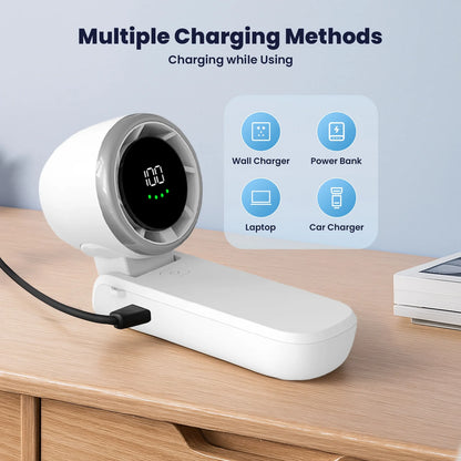 Portable Fan, Mini Handheld Fan with 100 Speeds Air Turbo Personal Fan