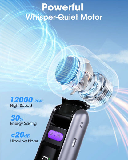 Handheld Fan with Ice Cooler and Flashlight, Chill to 60℉ In Seconds