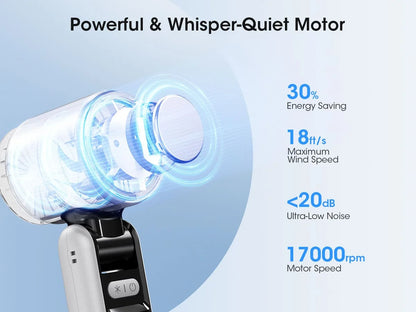 Handheld Fan with Ice Cooler and Flashlight, Chill to 60℉ In Seconds