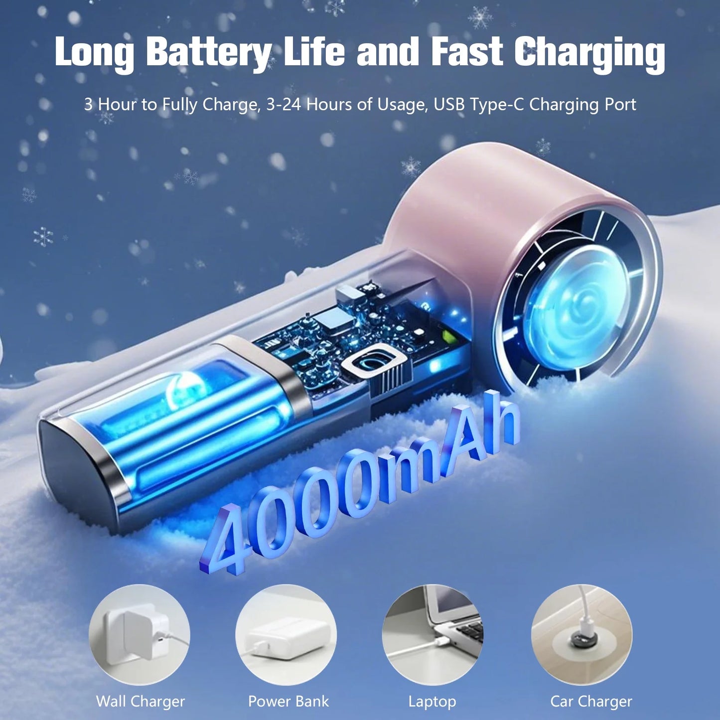 Tech with 199 Speed Cooling Portable Small  Fan&Handheld Fan