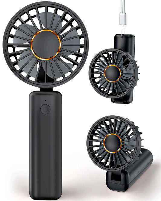Handheld Fan , Mini Desk Fan Foldable 2000mAh, 180° Ratotion
