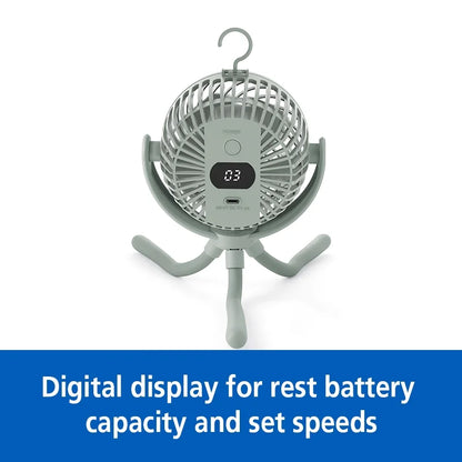 4" New 3-speed Portable Rechargeable Fan