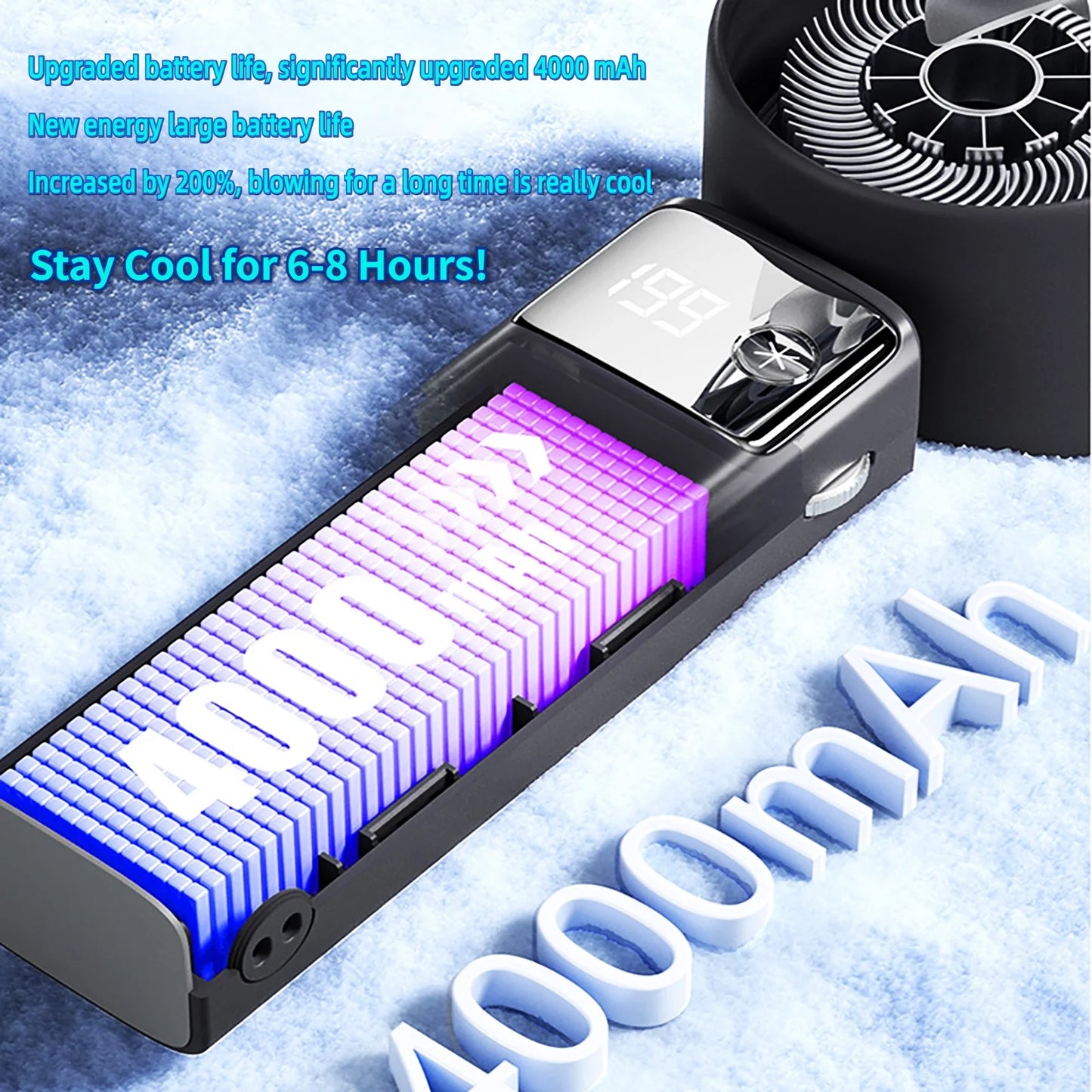 Tech with 199 Speed Cooling Portable Small  Fan&Handheld Fan