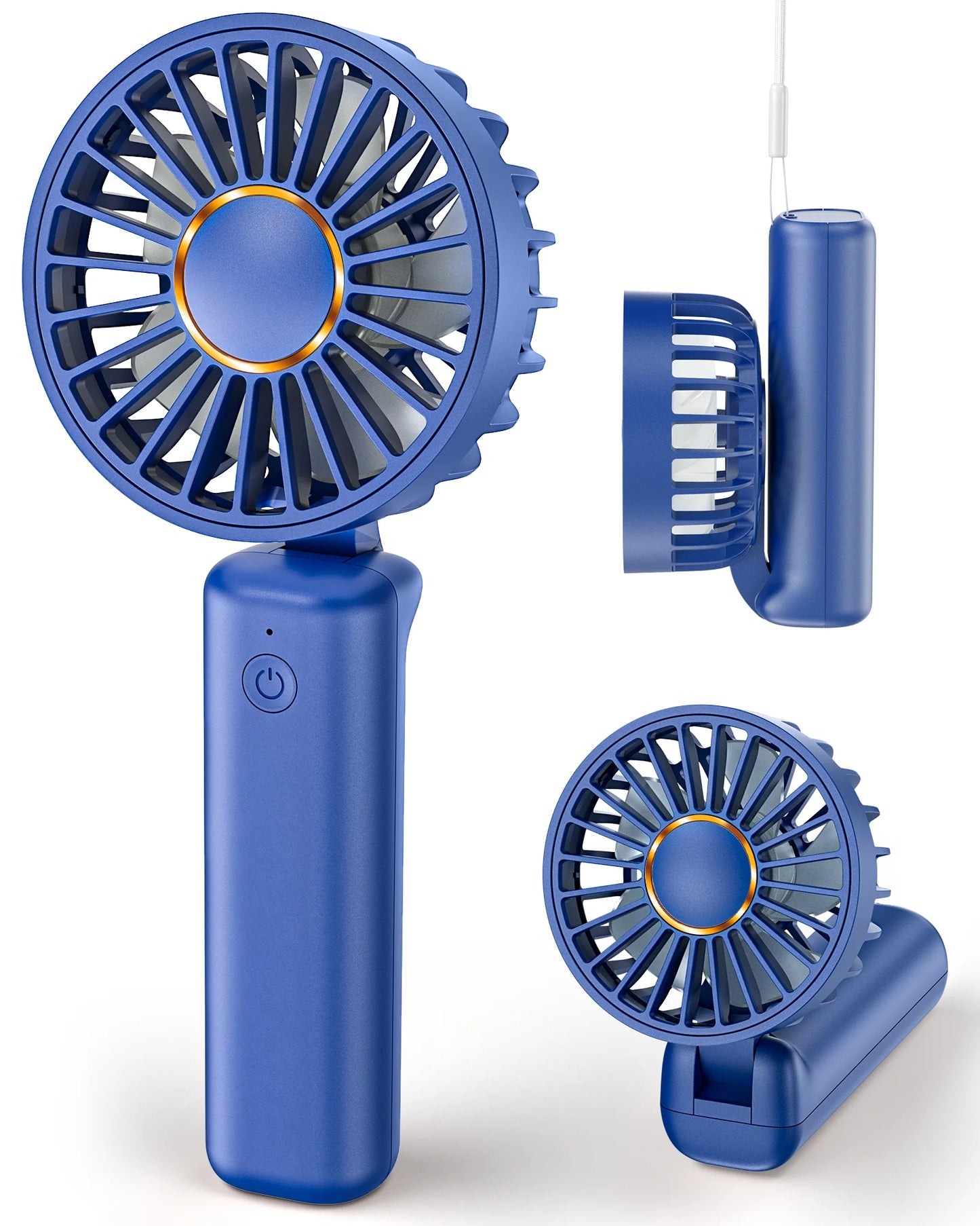 Handheld Fan , Mini Desk Fan Foldable 2000mAh, 180° Ratotion