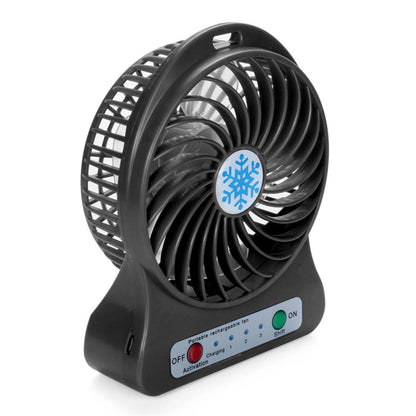 Mini Portable Water Misting Fan, 4 Speeds,Powerful Handheld Fan USB Rechargeable