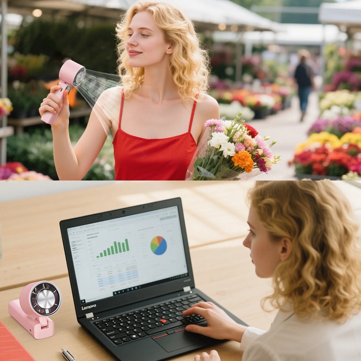 Tech with 199 Speed Cooling Portable Small  Fan&Handheld Fan