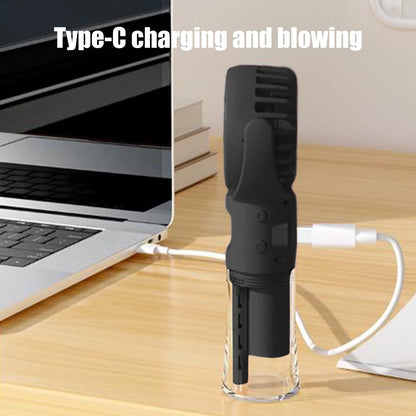 Mini Portable Water Misting Fan, 4 Speeds,Powerful Handheld Fan USB Rechargeable