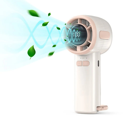Mini Handheld Fan, Four Speeds Adjustable USB Rechargeable Fan