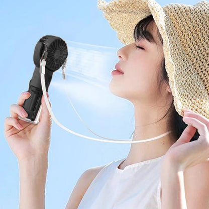 Mini Portable Water Misting Fan, 4 Speeds,Powerful Handheld Fan USB Rechargeable