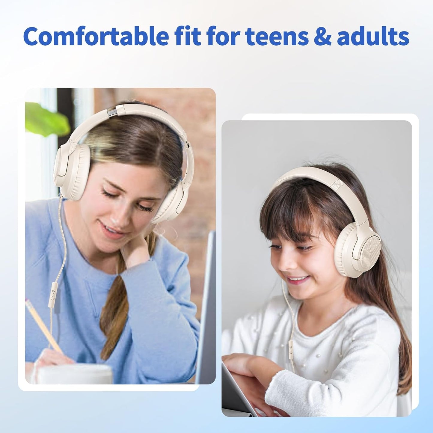 Headphones Wired with Microphone