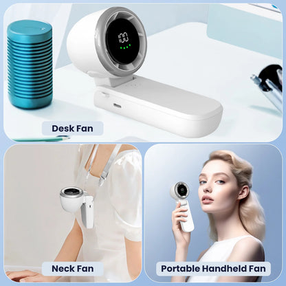 Portable Fan, Mini Handheld Fan with 100 Speeds Air Turbo Personal Fan