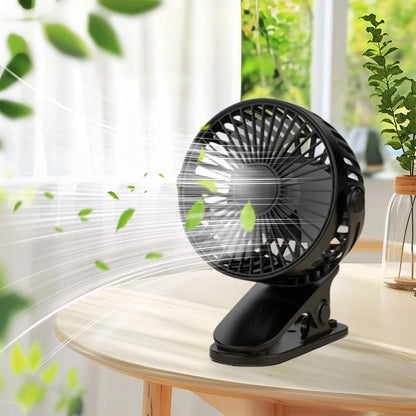 Mini Portable Water Misting Fan, 4 Speeds,Powerful Handheld Fan USB Rechargeable