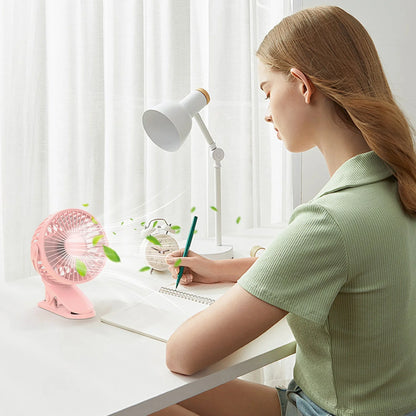 Mini Portable Water Misting Fan, 4 Speeds,Powerful Handheld Fan USB Rechargeable