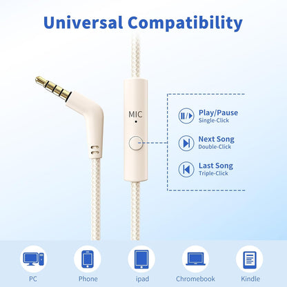 Headphones Wired with Microphone