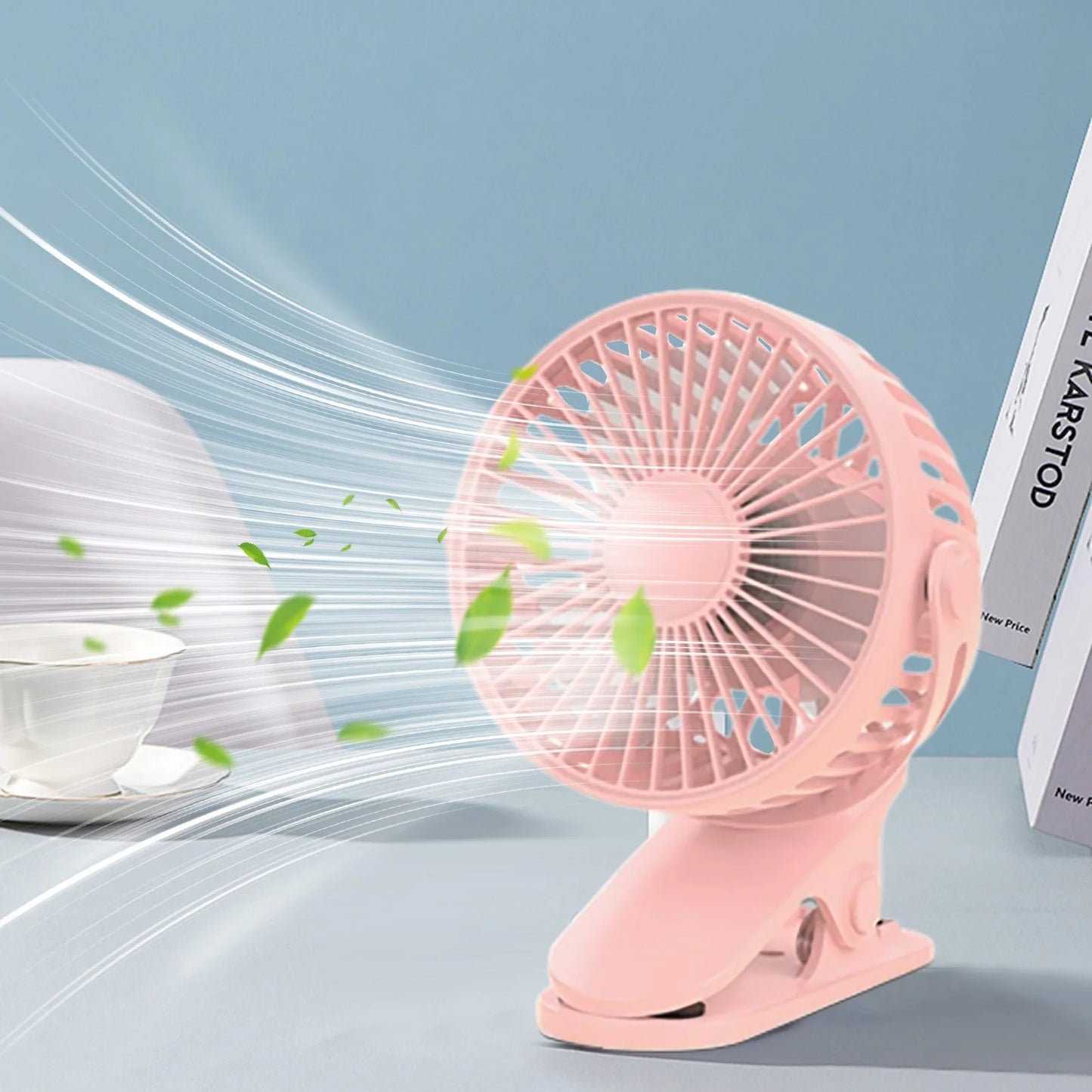 Mini Portable Water Misting Fan, 4 Speeds,Powerful Handheld Fan USB Rechargeable