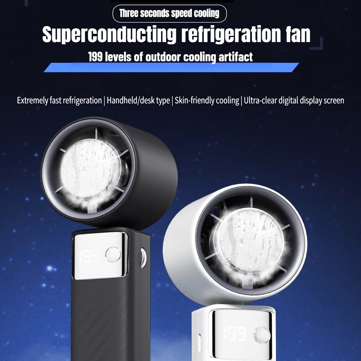 Tech with 199 Speed Cooling Portable Small  Fan&Handheld Fan