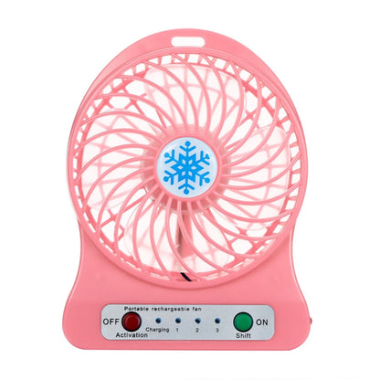 Mini Portable Water Misting Fan, 4 Speeds,Powerful Handheld Fan USB Rechargeable