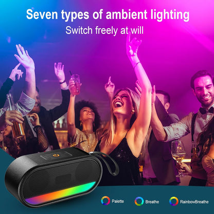 Portable Bluetooth Speaker with LED Lights