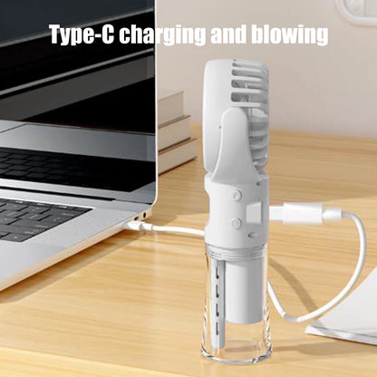Mini Portable Water Misting Fan, 4 Speeds,Powerful Handheld Fan USB Rechargeable
